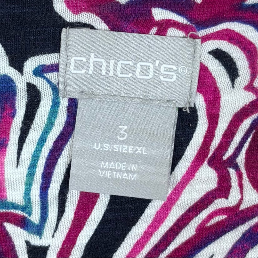 Chico’s Layered Tunic Top Navy‎ Boho - Picture 5 of 7